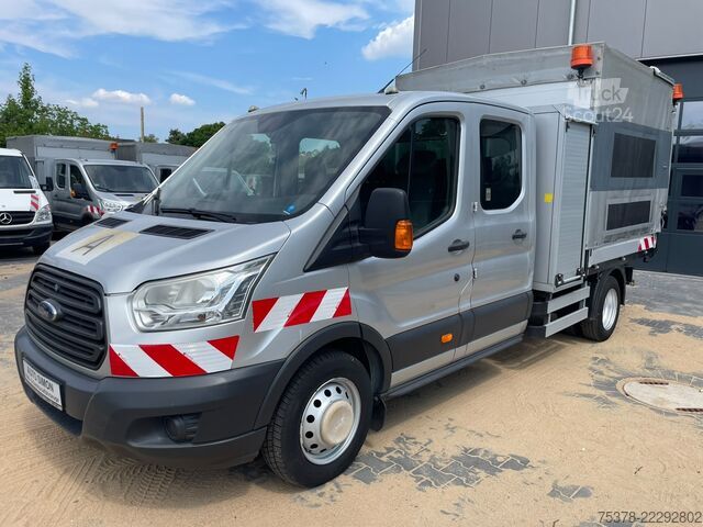 Gardinsidet varebil Ford Transit Kipper aus 1.Hand+Klima+AHK+EU5