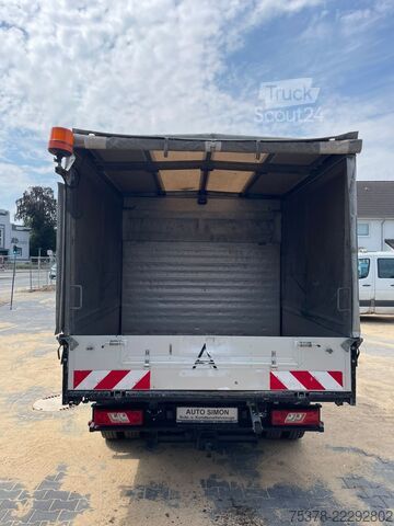 Gardinsidet varebil Ford Transit Kipper aus 1.Hand+Klima+AHK+EU5