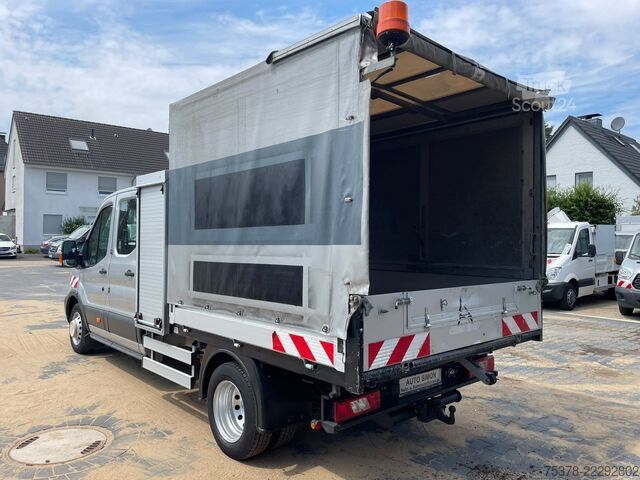 Gardinsidet varebil Ford Transit Kipper aus 1.Hand+Klima+AHK+EU5