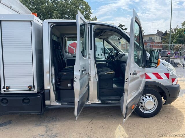 Gardinsidet varebil Ford Transit Kipper aus 1.Hand+Klima+AHK+EU5
