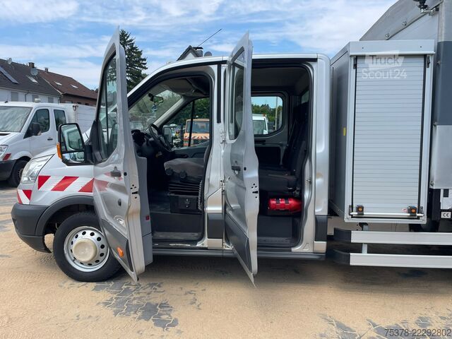 Gardinsidet varebil Ford Transit Kipper aus 1.Hand+Klima+AHK+EU5