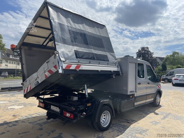 фургон-шторник Ford Transit Kipper aus 1.Hand+Klima+AHK+EU5