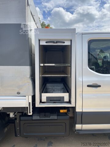 фургон-шторник Ford Transit Kipper aus 1.Hand+Klima+AHK+EU5