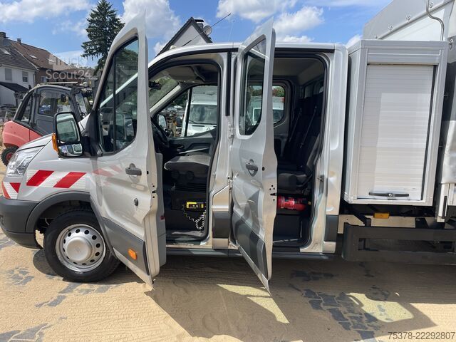 фургон-шторник Ford Transit Kipper aus 1.Hand+Klima+AHK+EU5