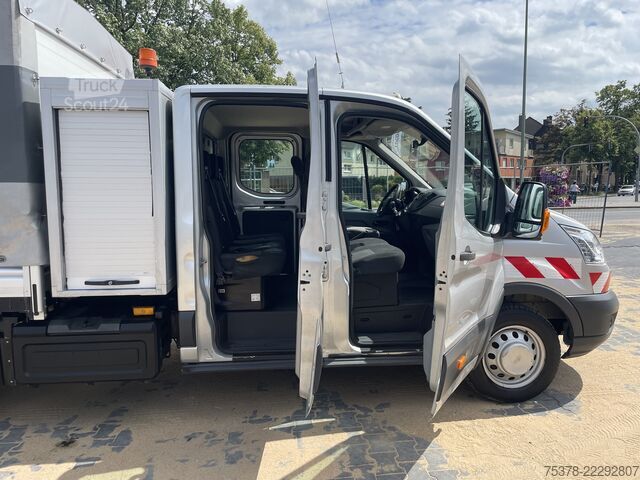 фургон-шторник Ford Transit Kipper aus 1.Hand+Klima+AHK+EU5