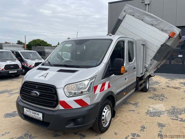 фургон-шторник Ford Transit Kipper aus 1.Hand+Klima+AHK+EU5