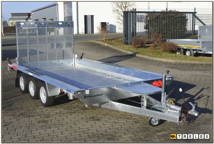 Ρυμουλκούμενο χαμηλού φορτωτή TEMA Builder3 4018-S3 3500kg 3achser Aluboden