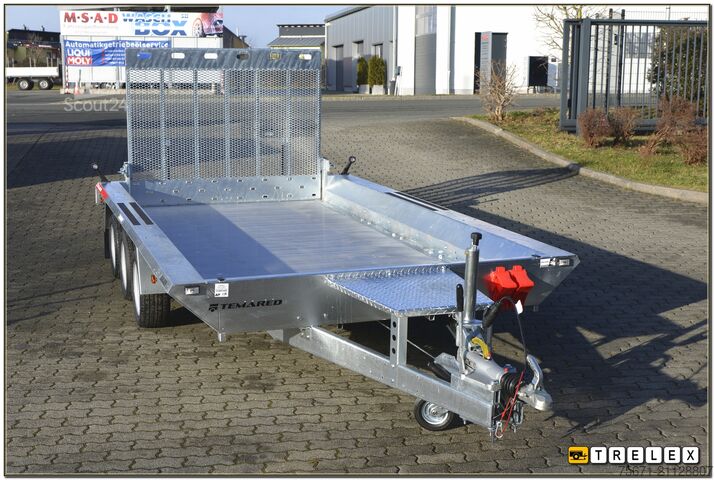 Ρυμουλκούμενο χαμηλού φορτωτή TEMA Builder3 4018-S3 3500kg 3achser Aluboden