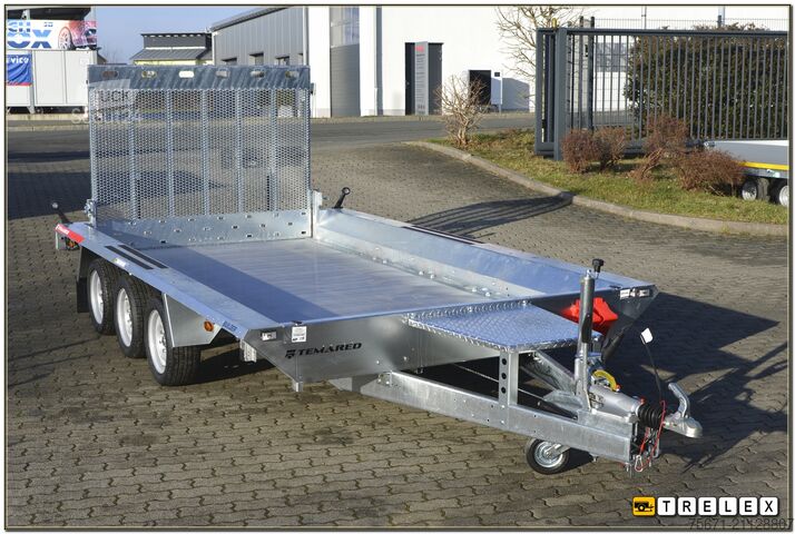 Ρυμουλκούμενο χαμηλού φορτωτή TEMA Builder3 4018-S3 3500kg 3achser Aluboden