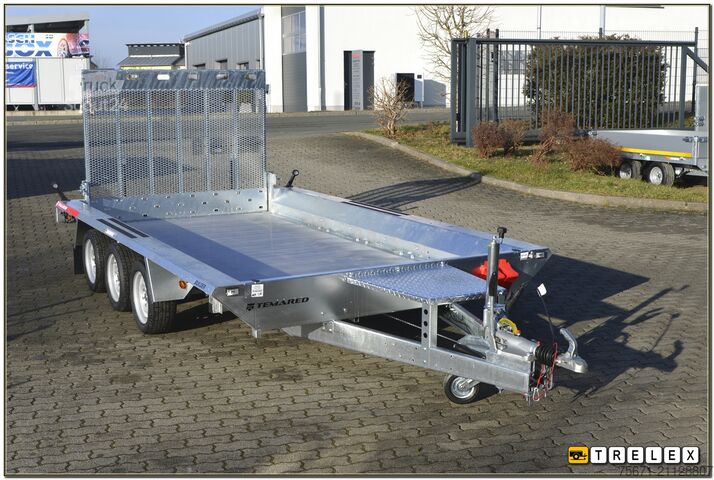 Ρυμουλκούμενο χαμηλού φορτωτή TEMA Builder3 4018-S3 3500kg 3achser Aluboden