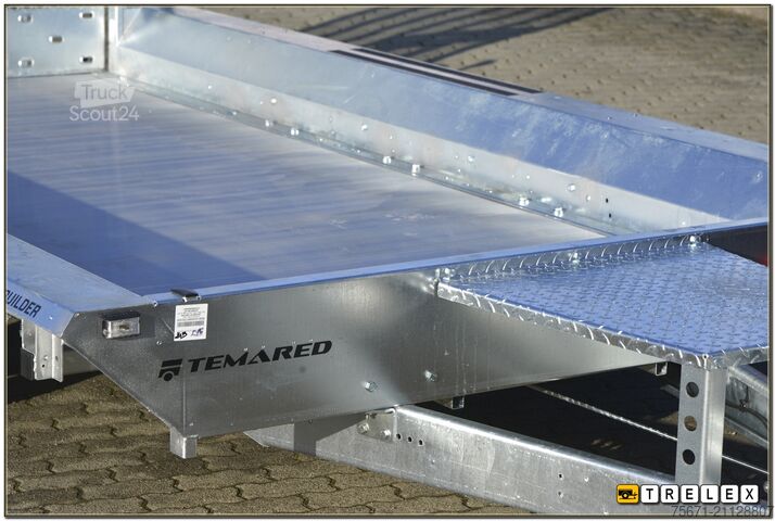 Ρυμουλκούμενο χαμηλού φορτωτή TEMA Builder3 4018-S3 3500kg 3achser Aluboden