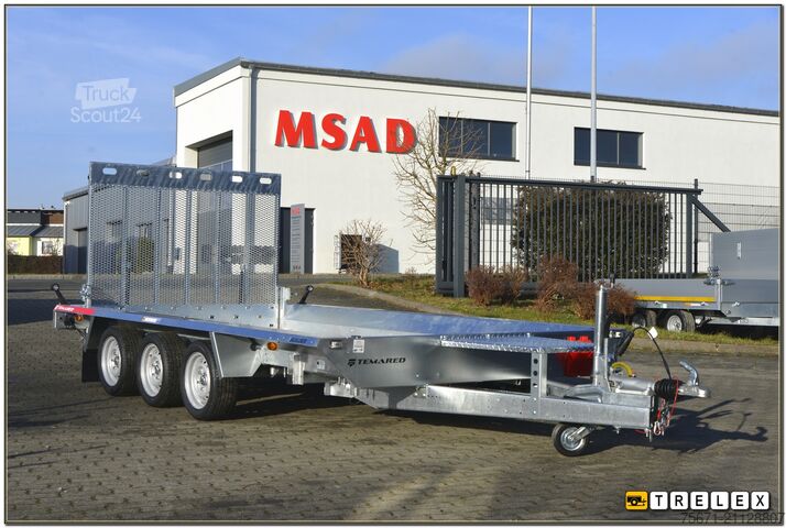 Ρυμουλκούμενο χαμηλού φορτωτή TEMA Builder3 4018-S3 3500kg 3achser Aluboden