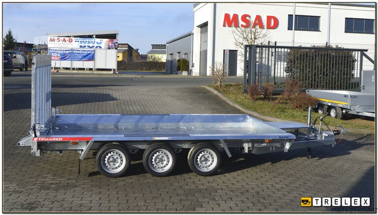 Ρυμουλκούμενο χαμηλού φορτωτή TEMA Builder3 4018-S3 3500kg 3achser Aluboden