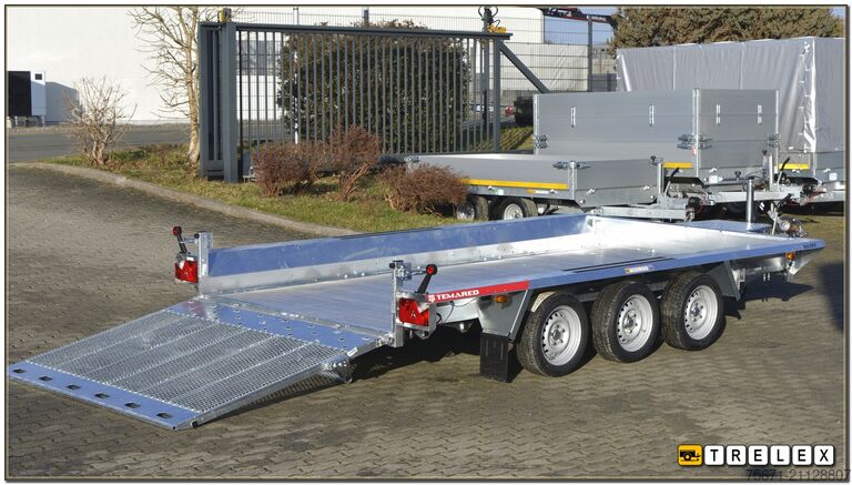 Ρυμουλκούμενο χαμηλού φορτωτή TEMA Builder3 4018-S3 3500kg 3achser Aluboden