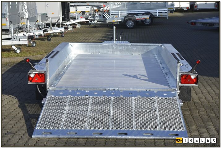 Ρυμουλκούμενο χαμηλού φορτωτή TEMA Builder3 4018-S3 3500kg 3achser Aluboden