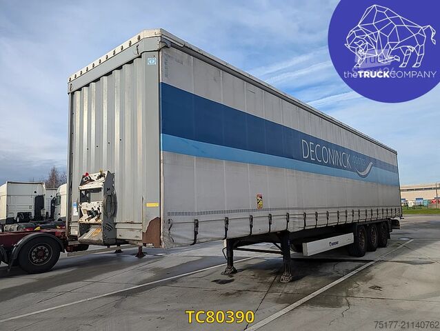 Sliding tarpaulins Krone curtainsider hardwood floor