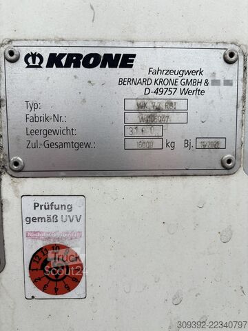 Vaihdettava kori laatikkorakenteella Krone WK 7,3 RSTG
