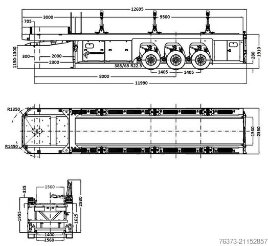 Auflieger Faymonville 3-Achs-Beton-Innenlader-PrefaMAX