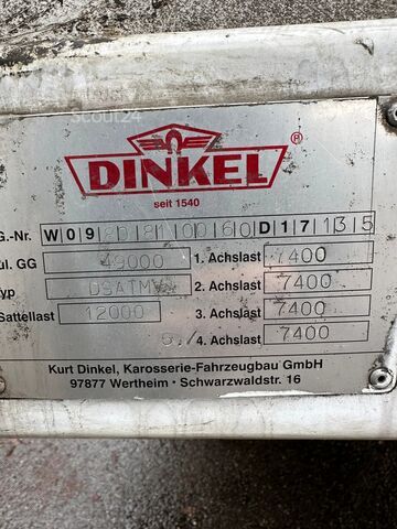 Transport objętościowy Dinkel 5-Achs Spezial-Auflieger, 5m breit, 3,5m Höhe u...