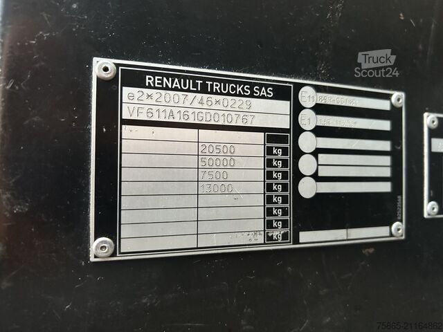 Standard-SZM Renault T 430 Comfort / 855 dkm / 2 Tanks / NL Truck