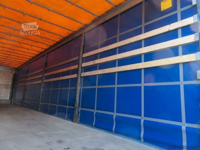 Semi-reboque aberto com lona SCHMITZ CARGOBULL Mega Varios Bremsbeläge 90%Reifen 60% NEUE PLANE