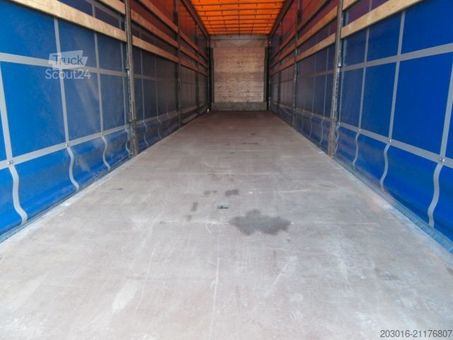 Semi-reboque aberto com lona SCHMITZ CARGOBULL Mega Varios Bremsbeläge 90%Reifen 60% NEUE PLANE