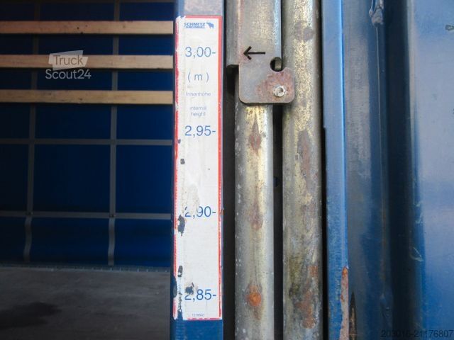 Semi-reboque aberto com lona SCHMITZ CARGOBULL Mega Varios Bremsbeläge 90%Reifen 60% NEUE PLANE