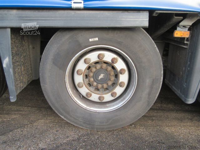 Semi-reboque aberto com lona SCHMITZ CARGOBULL Mega Varios Bremsbeläge 90%Reifen 60% NEUE PLANE