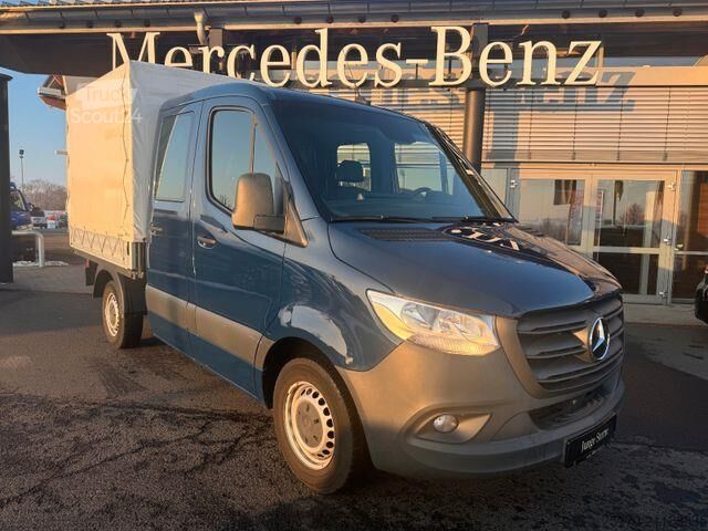 Schiebeplane Mercedes-Benz Sprinter 215 CDI DoKa Pritsche Plane AHK Klima