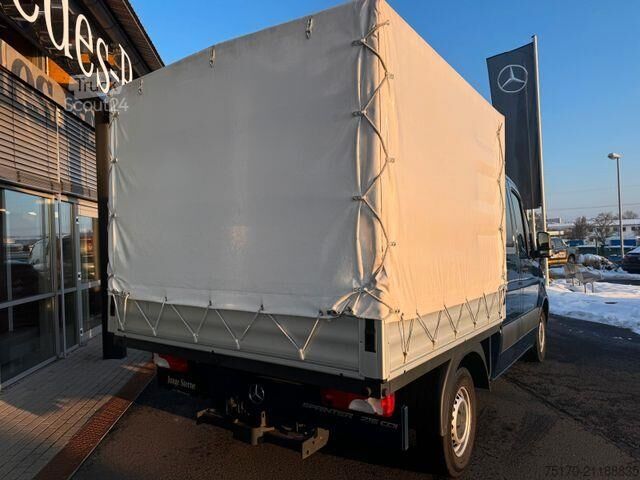 Schiebeplane Mercedes-Benz Sprinter 215 CDI DoKa Pritsche Plane AHK Klima