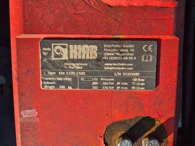 Remorque à plate-forme MAN TGS 26.460 6x2 Baustoff / Hiab 177 K