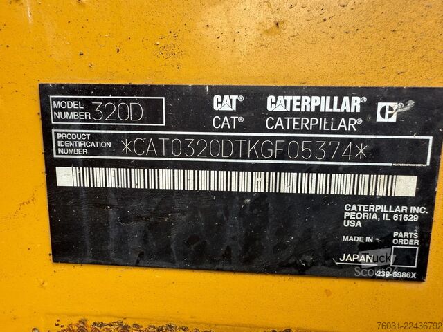 Escavadora de rastos CATERPILLAR 320D L Excavator Hammer + Bucket 3066 Engine