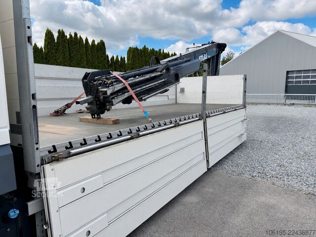 Камион с платформа DAF XF 480 FAN Baustoff*Atlas 186.3 Kran Hochsitz 7m