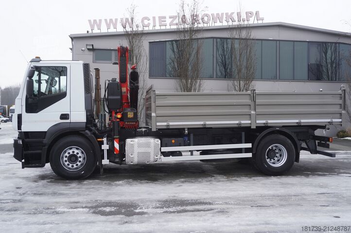Trijų pusių savivartis Iveco Stralis 19.310 E6 4x2 / Fassi F155A.0.22