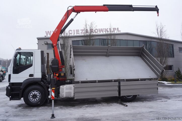 Trijų pusių savivartis Iveco Stralis 19.310 E6 4x2 / Fassi F155A.0.22