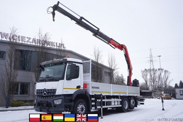 Platforma su kranu Mercedes-Benz Arocs 2536 6x2 E6 / Fassi F195A.0.23 / r