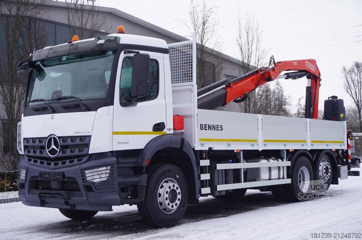 Platforma su kranu Mercedes-Benz Arocs 2536 6x2 E6 / Fassi F195A.0.23 / r