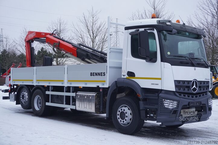 Platforma su kranu Mercedes-Benz Arocs 2536 6x2 E6 / Fassi F195A.0.23 / r