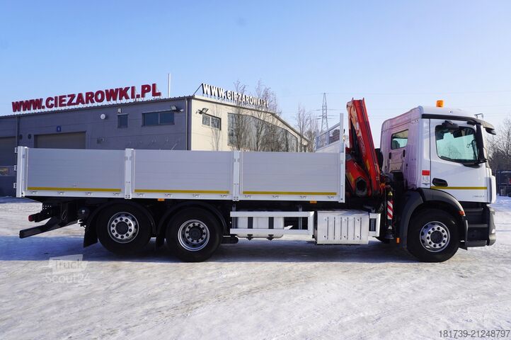 Platforma su kranu Mercedes-Benz Antos 2540 / Flatbed 15 EPAL/ Fassi F165