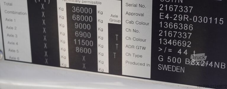 Vilcējs / PILNS ADR SCANIA G500 8×2 Tractor Unit/Full ADR/Sleep cab