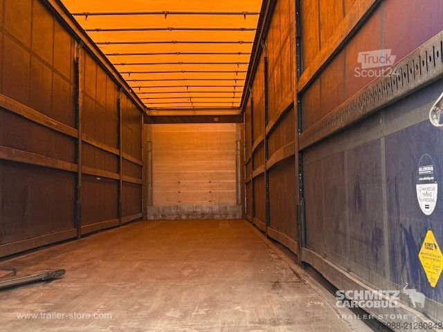 Atvērta puspiekabe ar tentu Schmitz Cargobull Curtainsider Standard Ladebordwand