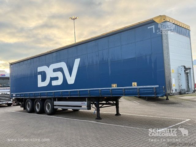 Atvērta puspiekabe ar tentu Schmitz Cargobull Curtainsider Standard Ladebordwand