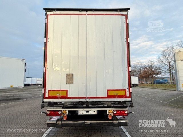Atvērta puspiekabe ar tentu Schmitz Cargobull Curtainsider Standard Ladebordwand