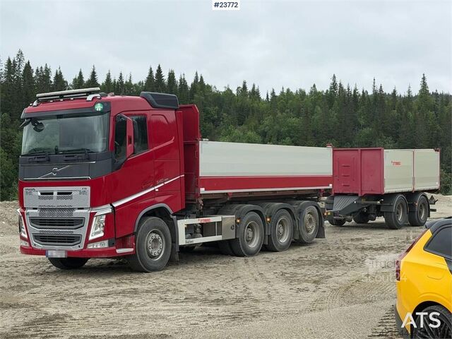  Volvo FH 540 8x4 tipper w/ Kilafors 2 axle trailer. Low