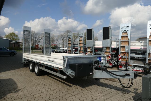 Tieflader Anhänger MÜLLER-MITTELTAL 14,4 to, Tand - Plateau- Tieflader, hydr. Rampen