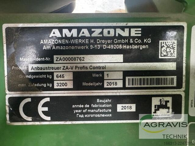 Gødningsspreder Amazone ZA-V 2700 SUPER PROFIS CONTROL