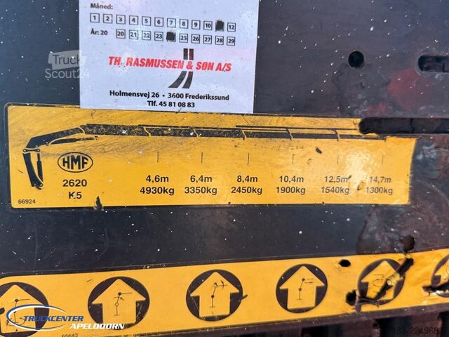 Nakladacia plošina Volvo FH 540 HMF 2620 K5, Rotator, Stuuras