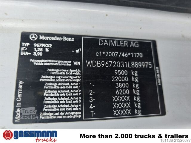 Kipper LKW Mercedes-Benz Atego 923 K 4x2, AHK, Öl