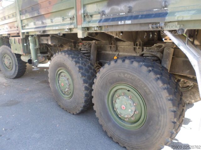 Lastbil med flak MAN KAT 1  8x8  10 Ton   Winde  Top Zustand
