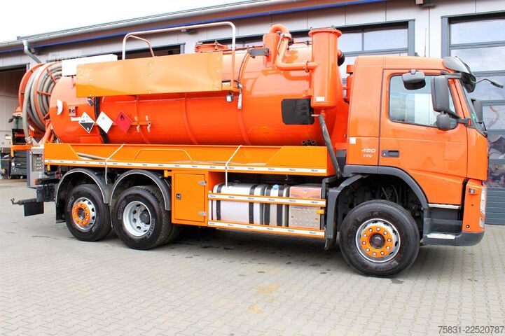 Φορτηγό δεξαμενή κενού VOLVO FM 420 EEV 6x2 Kroll 14m³ Saug u.Druck ADR-GGVS